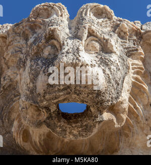 Türkei, Lion's Head in der antiken Stadt Letoon ist in Fethiye liegt. Stockfoto