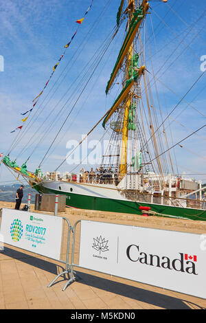 Alexander von Humboldt II eine deutsche Segelschiff, Tall Ships Regatta 2017, Quebec, der Provinz Quebec, Kanada. Stockfoto