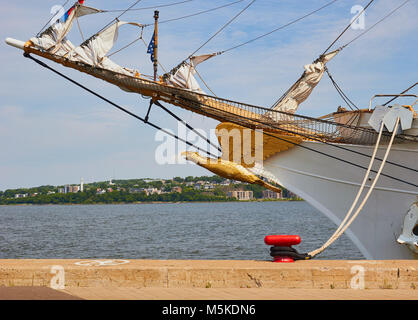 Eagle (erbaut 1936) a Tall Ship an der Tall Ships Regatta 2017, Quebec, der Provinz Quebec, Kanada. Stockfoto