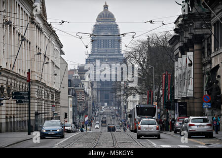 Der Palast der Justiz oder Gerichten in Brüssel ist das wichtigste Gericht in Belgien. Stockfoto