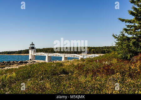 Marshall Point Light Port Clyde, Maine, USA Stockfoto