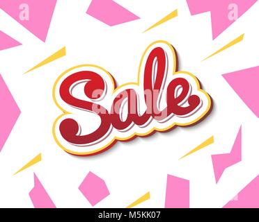 Eine Farbe Banner für Werbung Vertrieb. Helle shards auf einem weißen Stock Vektor