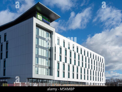 Das Holiday Inn Express Gebäude, Barton Dock Road, in der Nähe von Trafford Centre, Manchester, UK Stockfoto