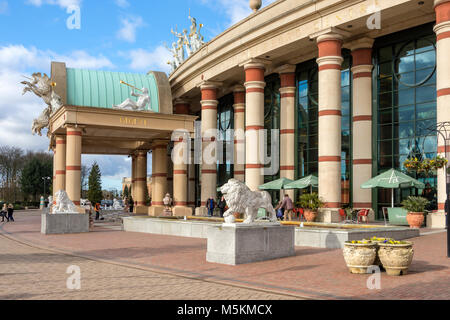 Eingang zur intu Trafford Centre, Manchester, UK Stockfoto