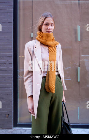 Fashion Week Herbst Winter. New York High Society Stockfoto