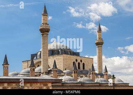 Blick über die Selimiye Moschee in Konya, Türkei. Stockfoto