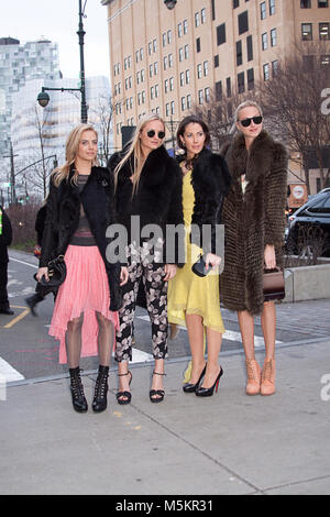 Fashion Week Herbst Winter. New York High Society Socialites Stockfoto