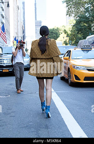 Fashion Week Herbst Winter. New York High Society Stockfoto