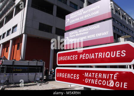 HFME, ein Krankenhaus für Mütter und Kinder, Bron, Frankreich Stockfoto