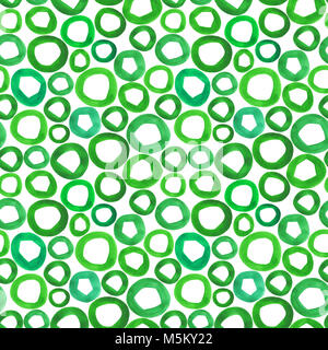 Hand gemalte Aquarell formen. Nahtlose Muster. Stockfoto