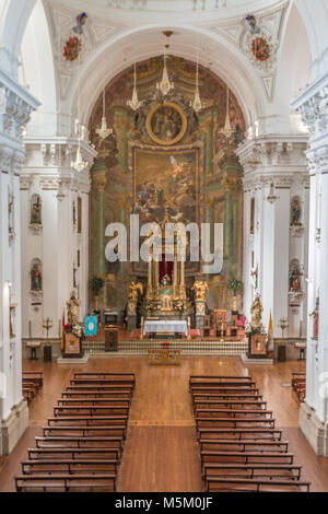 Schöne Sicht in der Jesuitenkirche von Toledo Stockfoto