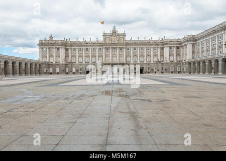 Der Königspalast in Madrid Stockfoto