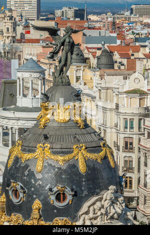 Panoramablick von Madrid Spanien Stockfoto