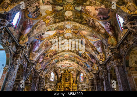 Decke der Sixtinischen Kapelle von Valencia Spanien Stockfoto