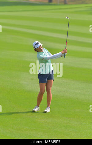 CHONBURI - Februar 24: Lydia Ko von Neuseeland in Honda LPGA Thailand 2018 im Siam Country Club, Old Course am 24. Februar 2018 in Pattaya, Chonburi, Thailand. Stockfoto