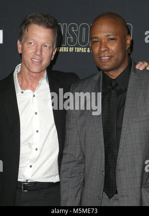 Februar 22, 2018 - Hollywood, Kalifornien, USA - 22. Februar 2018 - Hollywood, Kalifornien - Greg Kading, Daryn Dupree. Die USA Network'' Ungelöst: Die Ermordung von Tupac & die berüchtigten B.I.G.'' im Avalon Hollywood statt. Photo Credit: F. Sadou/AdMedia (Credit Bild: © F. Sadou/AdMedia über ZUMA Draht) Stockfoto