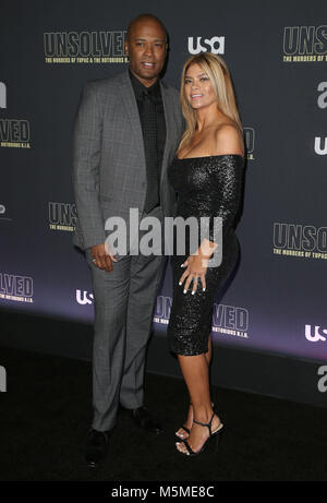 Februar 22, 2018 - Hollywood, Kalifornien, USA - 22. Februar 2018 - Hollywood, Kalifornien - Daryn Dupree. Die USA Network'' Ungelöst: Die Ermordung von Tupac & die berüchtigten B.I.G.'' im Avalon Hollywood statt. Photo Credit: F. Sadou/AdMedia (Credit Bild: © F. Sadou/AdMedia über ZUMA Draht) Stockfoto