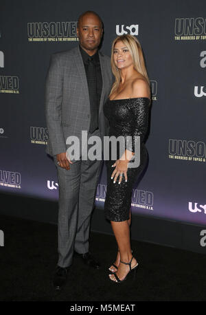 Februar 22, 2018 - Hollywood, Kalifornien, USA - 22. Februar 2018 - Hollywood, Kalifornien - Daryn Dupree. Die USA Network'' Ungelöst: Die Ermordung von Tupac & die berüchtigten B.I.G.'' im Avalon Hollywood statt. Photo Credit: F. Sadou/AdMedia (Credit Bild: © F. Sadou/AdMedia über ZUMA Draht) Stockfoto