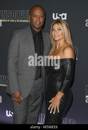 Februar 22, 2018 - Hollywood, Kalifornien, USA - 22. Februar 2018 - Hollywood, Kalifornien - Daryn Dupree. Die USA Network'' Ungelöst: Die Ermordung von Tupac & die berüchtigten B.I.G.'' im Avalon Hollywood statt. Photo Credit: F. Sadou/AdMedia (Credit Bild: © F. Sadou/AdMedia über ZUMA Draht) Stockfoto