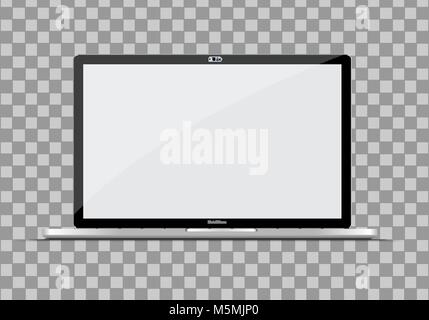 Moderne Ultra Thin Laptop. Stock Vektor