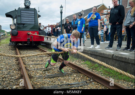 Die Niederlande. Stadskanaal. 02-07-2017. Niederländische Meisterschaft Bahn ziehen. Stockfoto