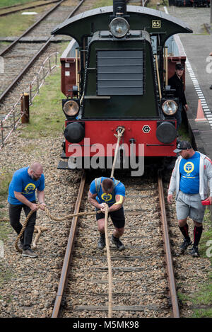 Die Niederlande. Stadskanaal. 02-07-2017. Niederländische Meisterschaft Bahn ziehen. Stockfoto