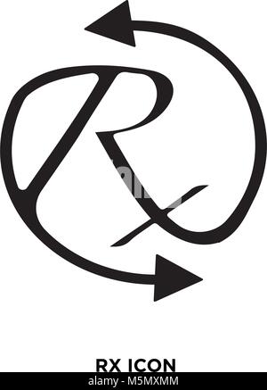Rx-Symbol logo Stock Vektor