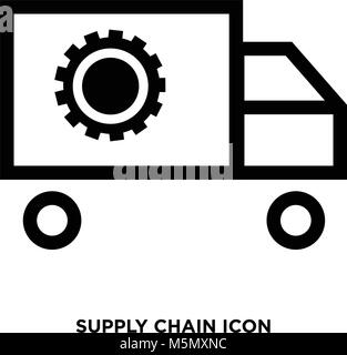 Supply Chain Symbol Stock Vektor