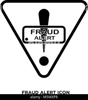 Fraud Alert Icon Stock Vektor