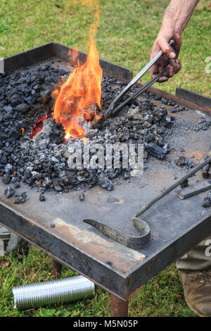 Tragbar für einen Reisenden Schmiede. Stockfoto