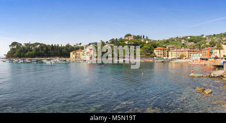 Panorama San Michele di Pagana - Ligurien - Italien Stockfoto