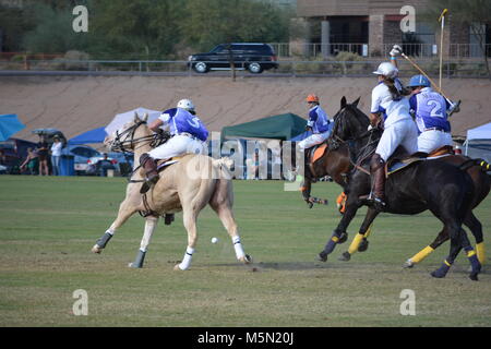 SCOTTSDALE, ARIZONA - NOVEMBER 2, 2013: Die 2013 Maserati und Ferrari Polo Championship Event in Scottsdale, Arizona, am 2. November 2013. Stockfoto