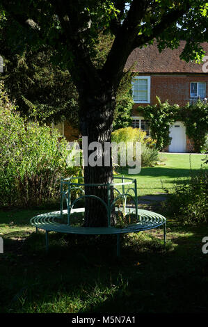 Einen Sitz in Jane Austen's Garten Stockfoto