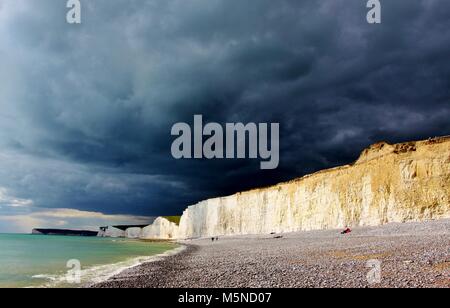 Birling Gap Chalk Cliffs, South Downs National Park Stockfoto