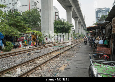 Die Armut in den Vororten in Bangkok, Thailand Stockfoto