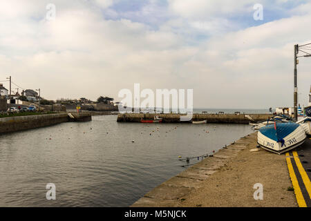 Blick auf den Hafen von Bulloch, Dalkey, Dublin. Stockfoto