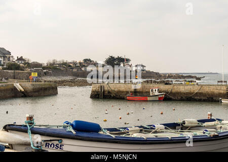 Blick auf den Hafen von Bulloch, Dalkey, Dublin. Stockfoto