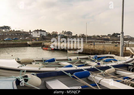 Blick auf den Hafen von Bulloch, Dalkey, Dublin. Stockfoto