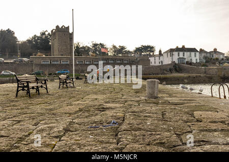 Eine Ansicht von Bulloch Schloss, Dalkey, Dublin. Stockfoto