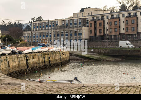 Blick auf den Hafen von Bulloch, Dalkey, Dublin. Stockfoto