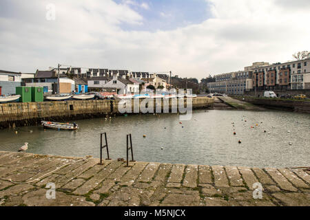 Blick auf den Hafen von Bulloch, Dalkey, Dublin. Stockfoto