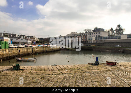 Blick auf den Hafen von Bulloch, Dalkey, Dublin. Stockfoto