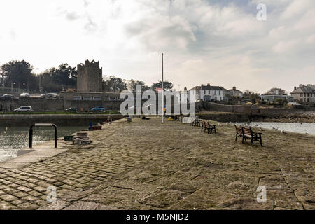 Blick auf den Hafen von Bulloch, Dalkey, Dublin. Stockfoto