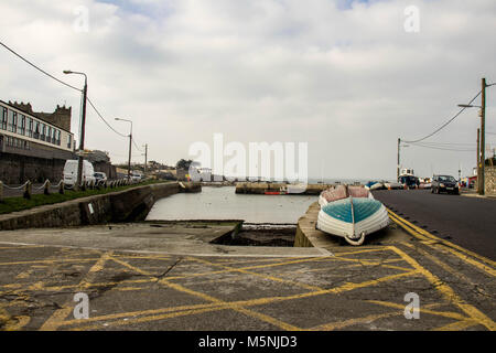 Blick auf den Hafen von Bulloch, Dalkey, Dublin. Stockfoto