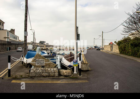 Blick auf den Hafen von Bulloch, Dalkey, Dublin. Stockfoto