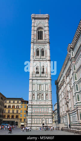 Florenz, Italien, 23. Mai 2011: unbekannter Menschen besuchen Glockenturm des Doms Santa Maria del Fiore in Florenz, Italien. Stockfoto