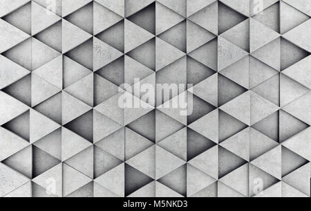 Beton Prisma als Hintergrund. 3D-Rendering Stockfoto