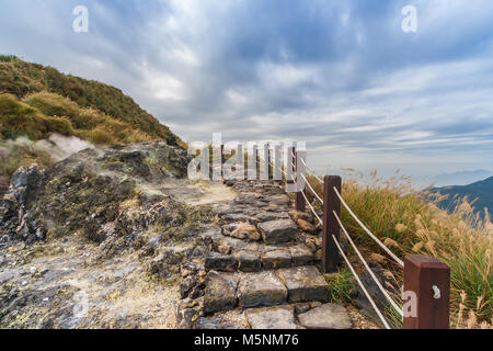 Wanderweg im Yangmingshan National Park, in der Nähe von Taipei, Taiwan Stockfoto