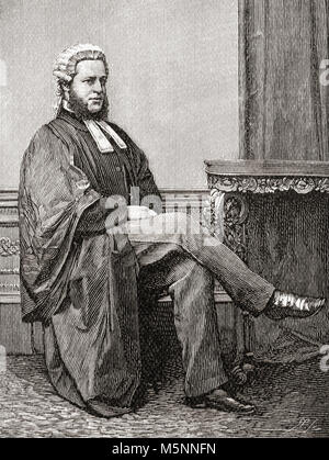 Henry Charles Lopes, 1st Baron Ludlow, 1828 - 1899. Britischer Richter und Politiker der Konservativen Partei. Von The Strand Magazine, veröffentlicht Januar bis Juni 1894. Stockfoto
