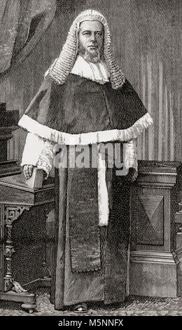 Henry Charles Lopes, 1st Baron Ludlow, 1828 - 1899. Britischer Richter und Politiker der Konservativen Partei. Von The Strand Magazine, veröffentlicht Januar bis Juni 1894. Stockfoto